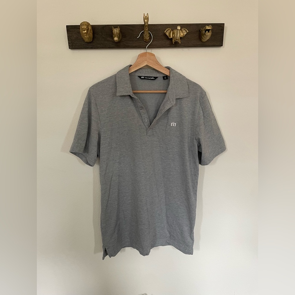 Travis Mathew Gray Polo Shirt